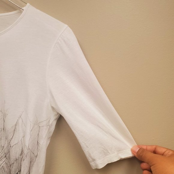 Stella McCartney Women's Floral Print Short Sleeve Tee Shirt Size 42 - Picture 4 of 10